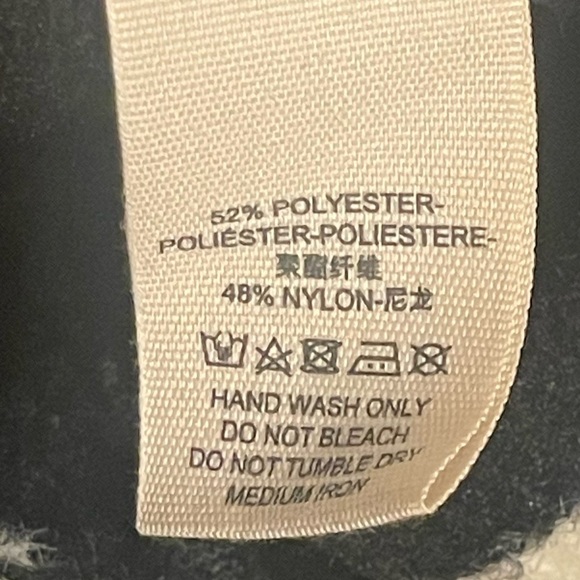 Free People | Pep Rally Poncho OS Black White Stripes - Picture 9 of 10